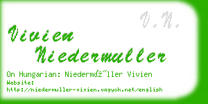 vivien niedermuller business card